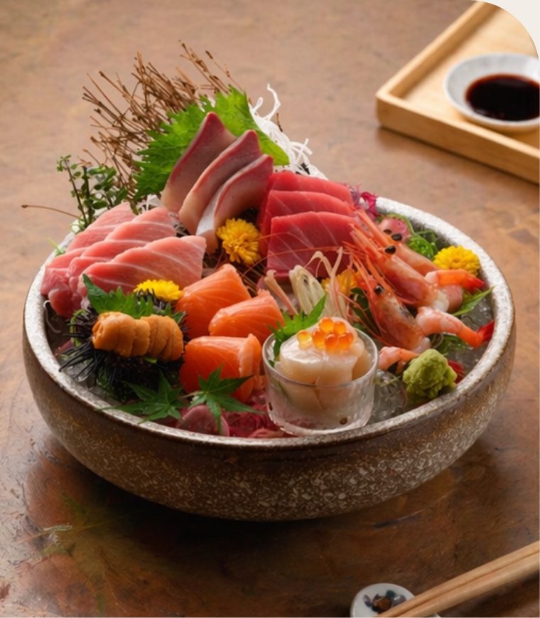 Supreme assorted sashimi platter